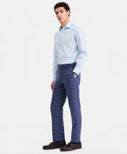 Bar Iii Mens Slim fit Dress Pants 36 / 34 Blue Plaid