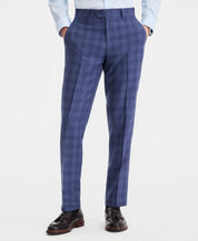 Bar Iii Mens Slim fit Dress Pants 36 / 34 Blue Plaid