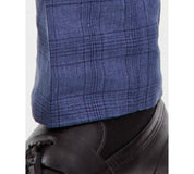 Bar Iii Mens Slim fit Dress Pants 36 / 34 Blue Plaid