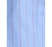 Tayion Mens Classic fit Suit Jacket Blazer 40 S Light Blue Striped
