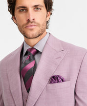 Tayion Mens Classic fit Suit Jacket Blazer 40 S Coral Pink Solid