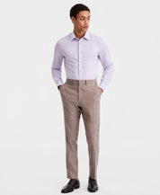 Calvin Klein Mens Slim fit Linen Dress Pants 34 / 30 Brown Solid