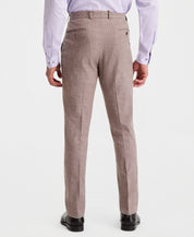 Calvin Klein Mens Slim fit Linen Dress Pants 34 / 30 Brown Solid