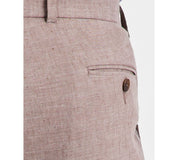Calvin Klein Mens Slim fit Linen Dress Pants 34 / 30 Brown Solid