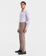 Calvin Klein Mens Slim fit Linen Dress Pants 34 / 30 Brown Solid