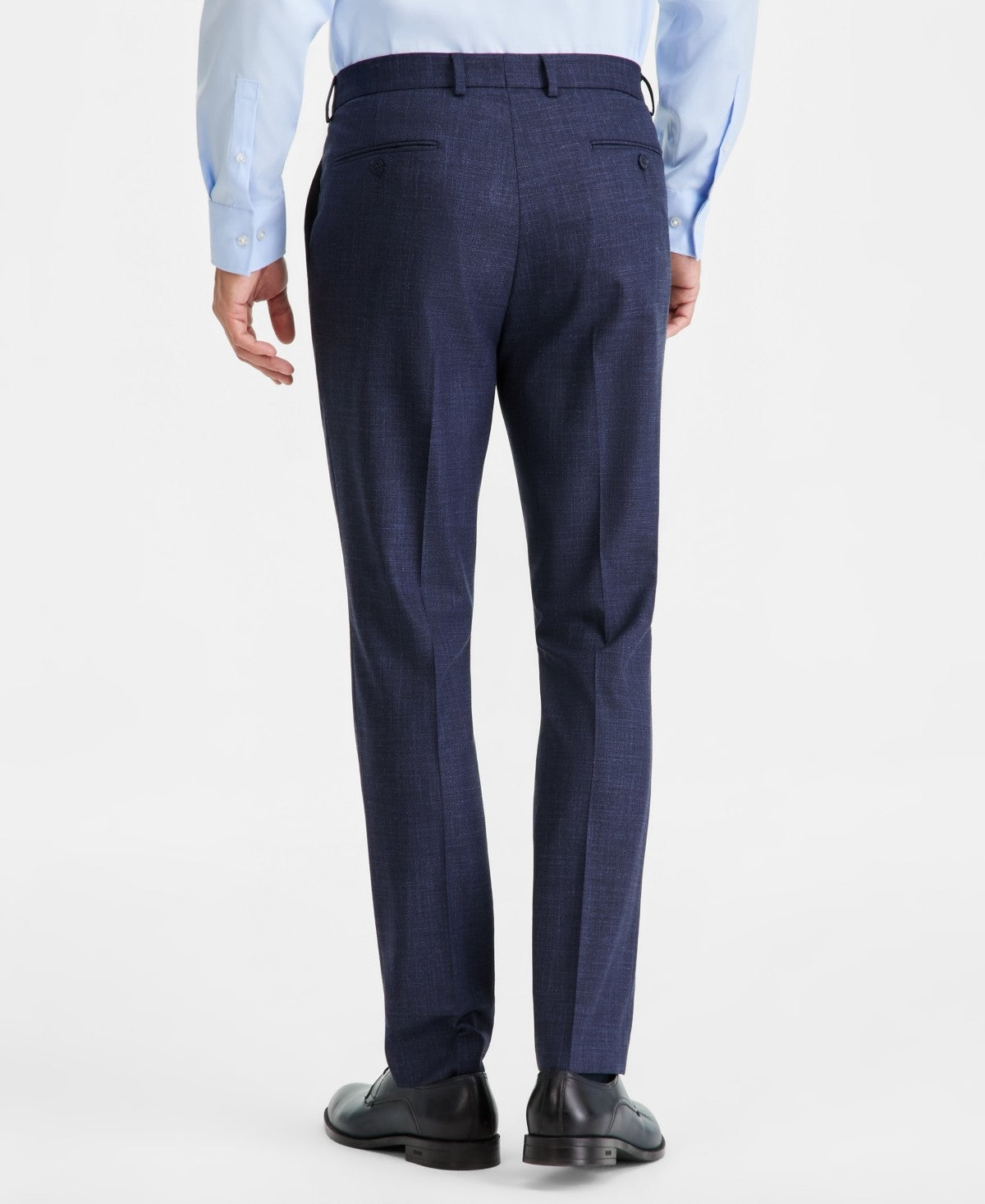 Calvin Klein Mens Slim fit Dress Pants 34 / 30 Blue Solid