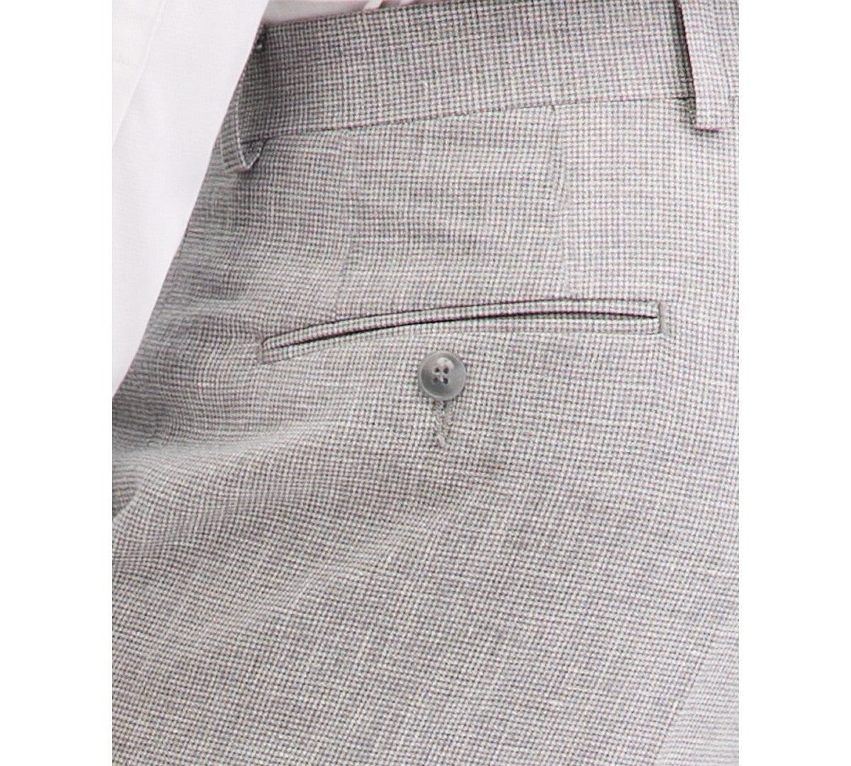 Michael Kors Mens Classic fit Wool Linen Dress Pants 38 / 30 Gray Check