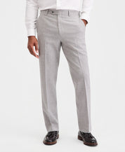 Michael Kors Mens Classic fit Linen Dress Pants 36 / 32 Light Grey Houndstooth