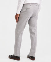 Michael Kors Mens Classic fit Linen Dress Pants 36 / 32 Light Grey Houndstooth