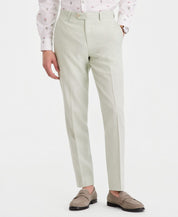 Bar Iii Mens Slim fit Linen Cotton Dress Pants 33 / 30 Mint Green Solid