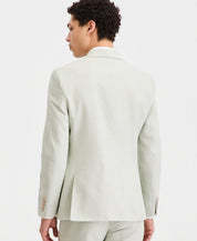Bar Iii Mens Slim fit Linen Suit Jacket Blazer 36 S Mint Green Solid