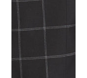 Tayion Mens Classic fit Suit Jacket Blazer 38 R Black Windowpane