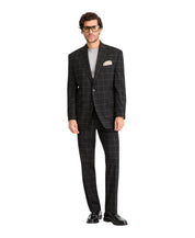 Tayion Mens Classic fit Suit Jacket Blazer 42 S Black Check