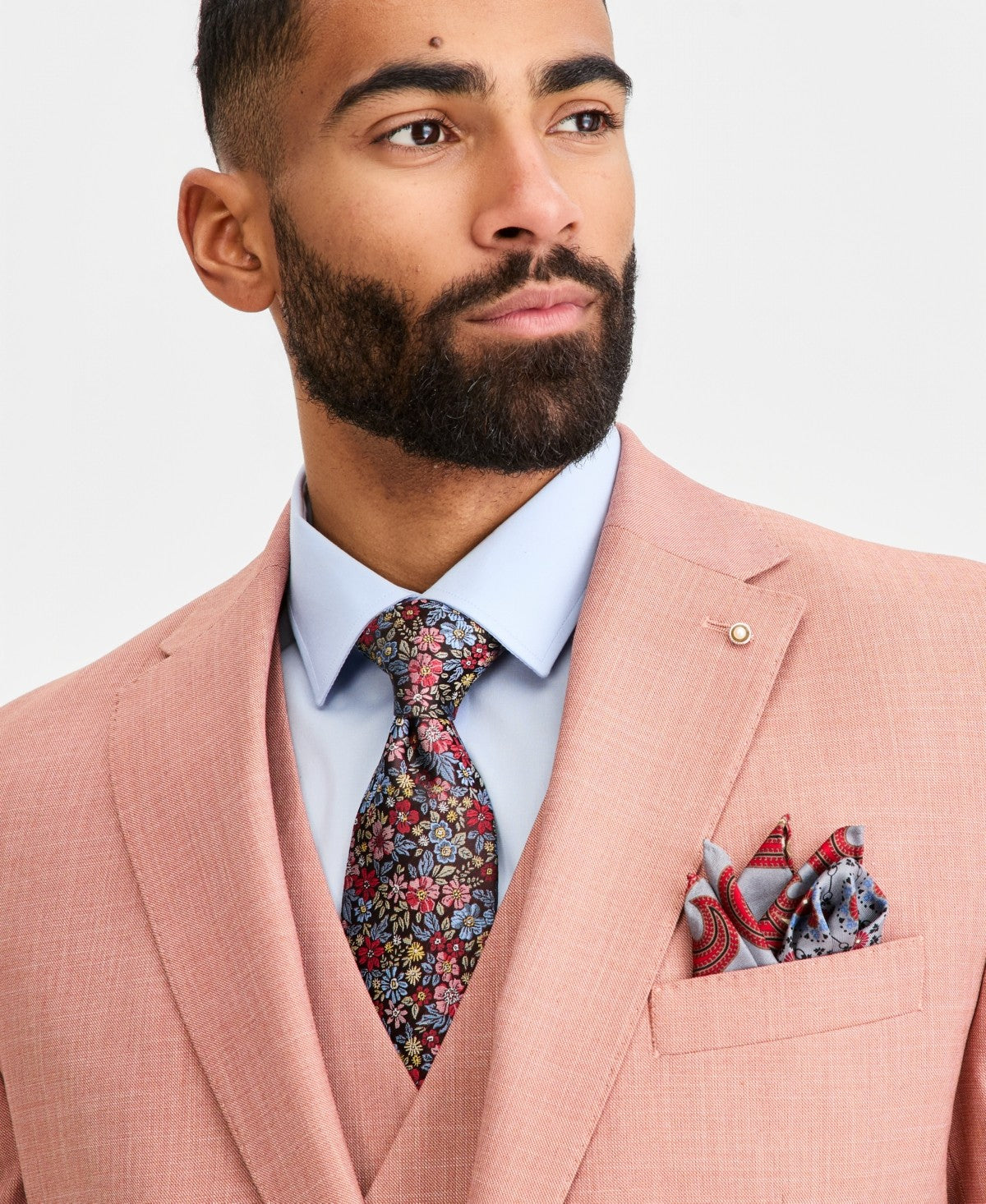 Tayion Mens Classic fit Suit Jacket Blazer 42 R Brown Solid