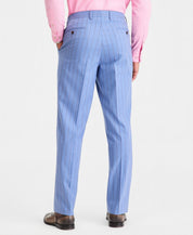 Tayion Mens Classic fit Dress Pants 38 / 30 Light Blue Striped