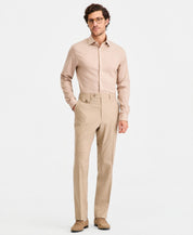 Tayion Mens Classic fit Dress Pants 42 / 30 Light Tan Beige Solid
