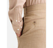 Tayion Mens Classic fit Dress Pants 42 / 30 Light Tan Beige Solid
