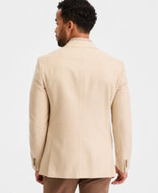 Ted Baker Mens Modern fit Linen Cotton Sport Coat Blazer 44 S Tan Beige Check