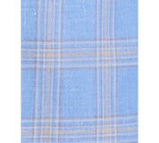 Michael Kors Mens Classic fit Wool Sport Coat Blazer 50 R Light Blue Tan Plaid