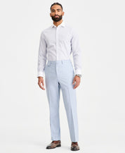 Tayion Mens Classic fit Dress Pants 36 / 30 Light Blue Solid