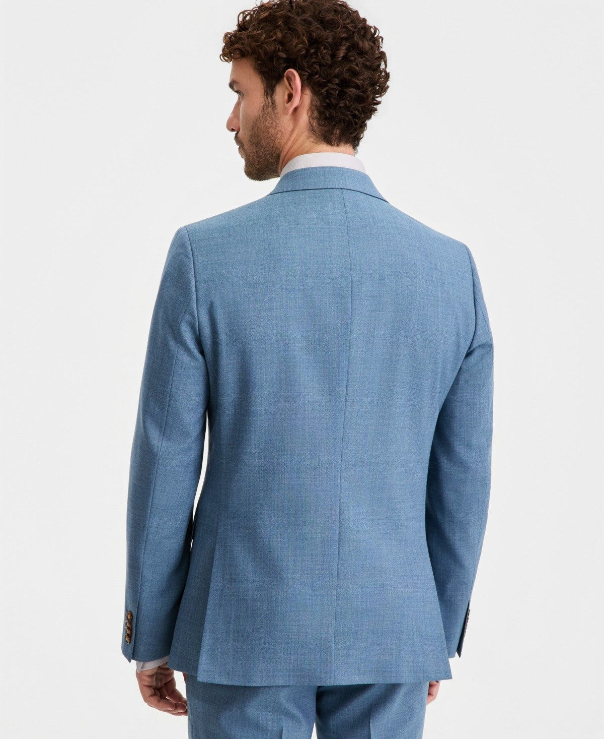Ted Baker Mens Modern fit Wool Suit Jacket Blazer 40 S Light Blue Solid