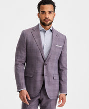 Ted Baker Mens Modern fit Wool Suit Jacket Blazer 42 R Purple Plaid