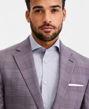 Ted Baker Mens Modern fit Wool Suit Jacket Blazer 42 R Purple Plaid
