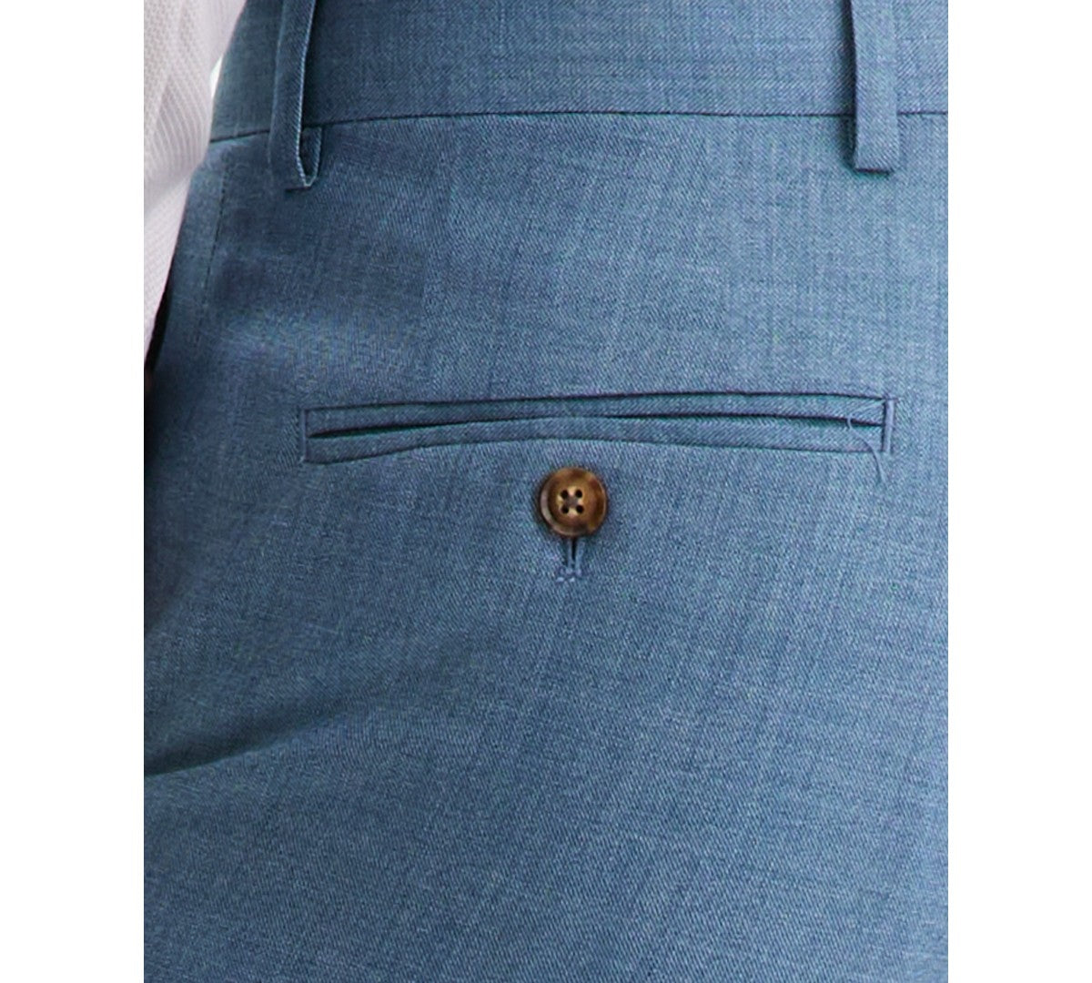 Ted Baker Mens Modern fit Wool Dress Pants 34 / 34 Light Blue Solid