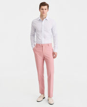 Tommy Hilfiger Mens Modern fit Cotton Dress Pants 38 / 32 Pink Solid