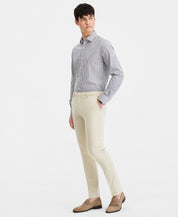 Tommy Hilfiger Mens Modern fit Dress Pants 30 / 32 Cream Solid Stretch