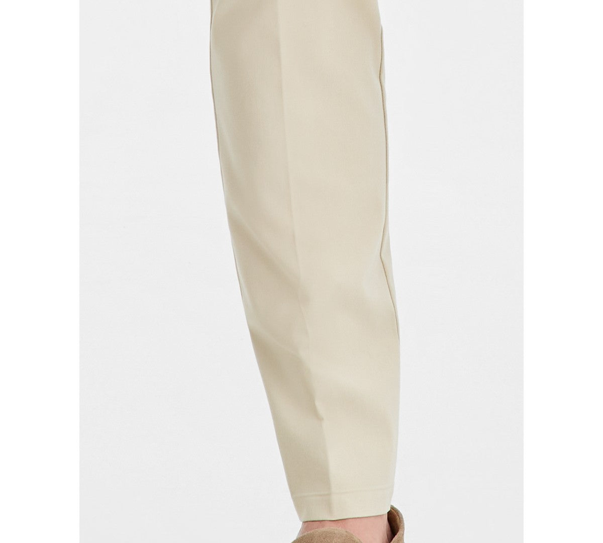 Tommy Hilfiger Mens Modern fit Dress Pants 30 / 32 Cream Solid Stretch