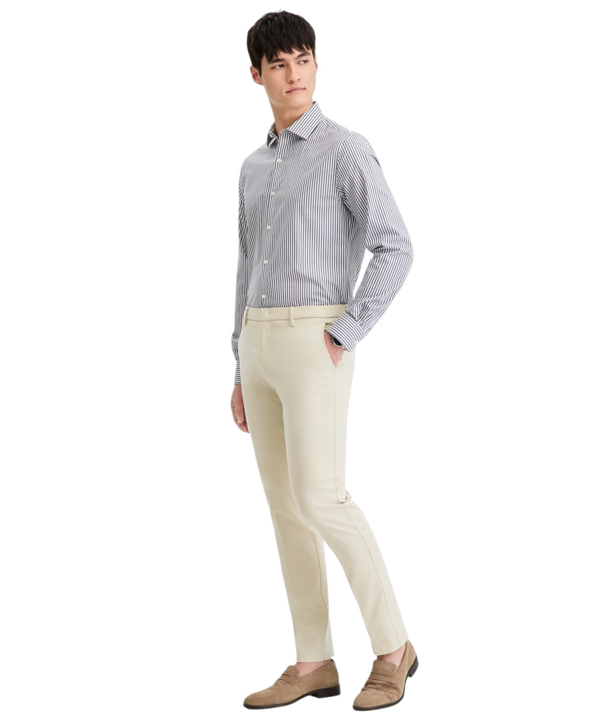 Tommy Hilfiger Mens Modern fit Dress Pants 34 / 32 White Solid
