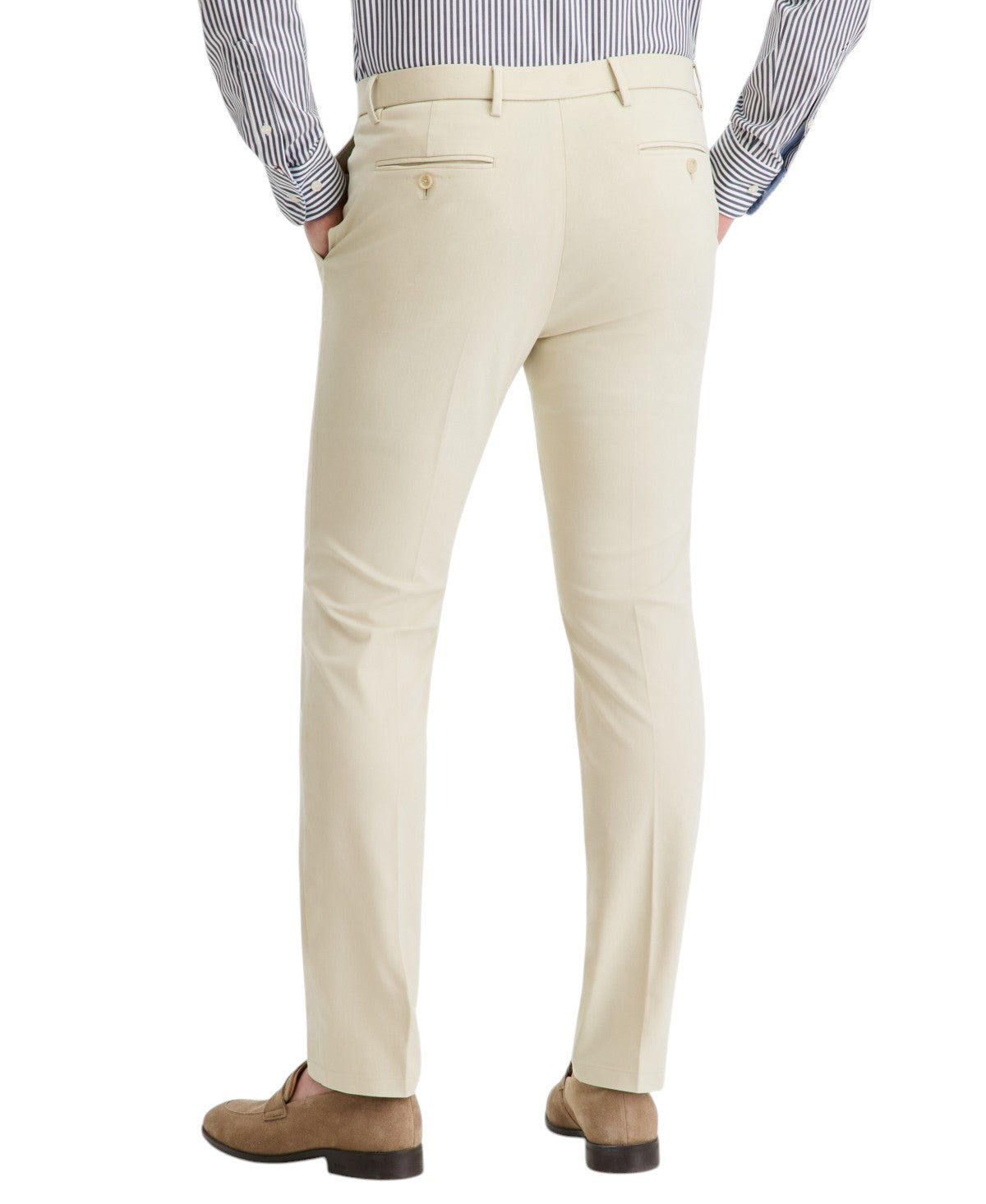 Tommy Hilfiger Mens Modern fit Dress Pants 40 / 29 Cream White Solid