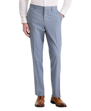 Kenneth Cole Mens Slim fit Dress Pants 32 / 30 Light Blue Striped
