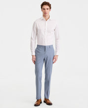 Kenneth Cole Mens Slim fit Dress Pants 34 / 30 Blue Striped