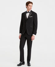 Kenneth Cole Mens Slim fit Tuxedo Jacket Blazer 38 S Black Solid