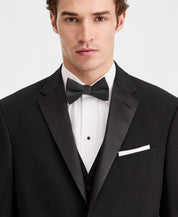 Kenneth Cole Mens Slim fit Tuxedo Jacket Blazer 44 S Black Solid