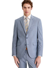 Kenneth Cole Mens Slim fit Suit Jacket Blazer 44 S Light Blue Striped