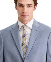 Kenneth Cole Mens Slim fit Suit Jacket Blazer 44 S Light Blue Striped