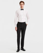 Kenneth Cole Mens Slim fit Tuxedo Pants 38 / 29 Black Solid