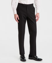 Kenneth Cole Mens Slim fit Tuxedo Pants 38 / 29 Black Solid