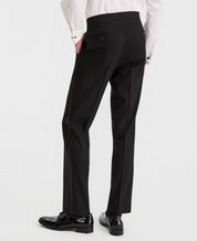 Kenneth Cole Mens Slim fit Tuxedo Pants 38 / 29 Black Solid