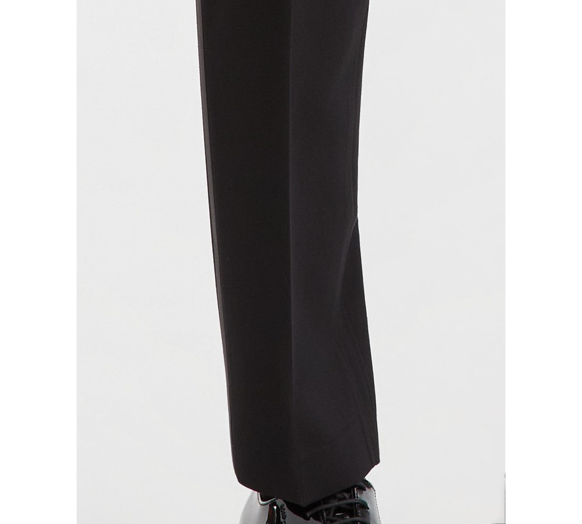 Kenneth Cole Mens Slim fit Tuxedo Pants 38 / 29 Black Solid