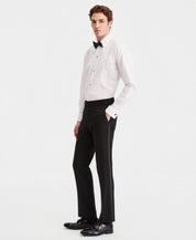 Kenneth Cole Mens Slim fit Tuxedo Pants 38 / 30 Black Solid