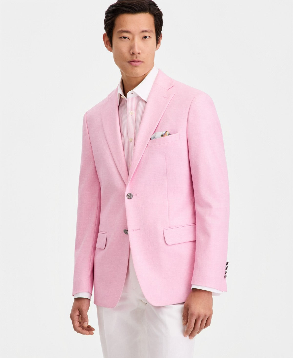 Tallia Mens Slim fit Sport Coat Blazer 50 R Pink