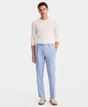 Michael Kors Mens Classic fit Linen Dress Pants 34 / 30 Blue Solid