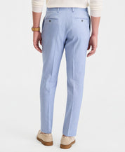 Michael Kors Mens Classic fit Linen Dress Pants 34 / 30 Blue Solid