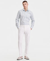 Bar III Mens Slim fit Linen Cotton Dress Pants 36 / 32 White Solid