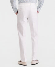 Bar Iii Mens Slim fit Linen Cotton Dress Pants 36 / 30 White Solid