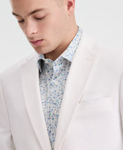 Bar Iii Mens Slim fit Linen Cotton Suit Jacket Blazer 38 R White Solid